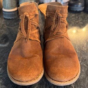 Born Women's Brown Suede Ankle Boots